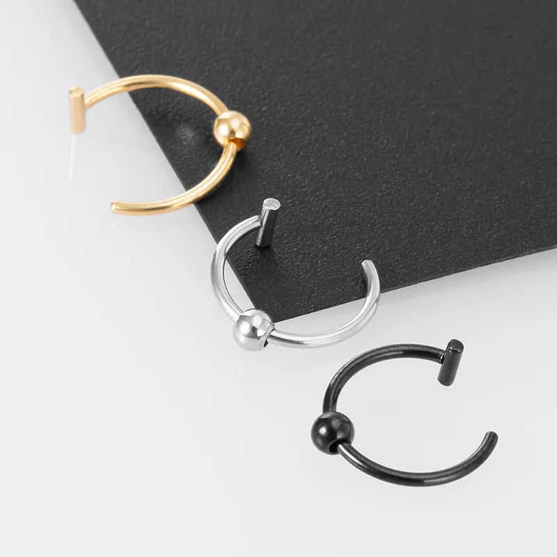 Anillos para labio, nariz y tabique de acero inoxidable