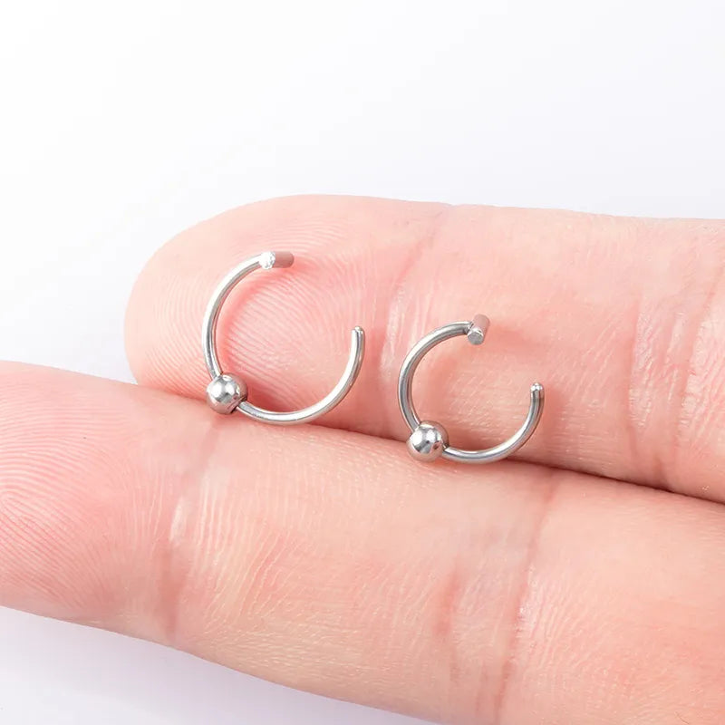 Anillos para labio, nariz y tabique de acero inoxidable