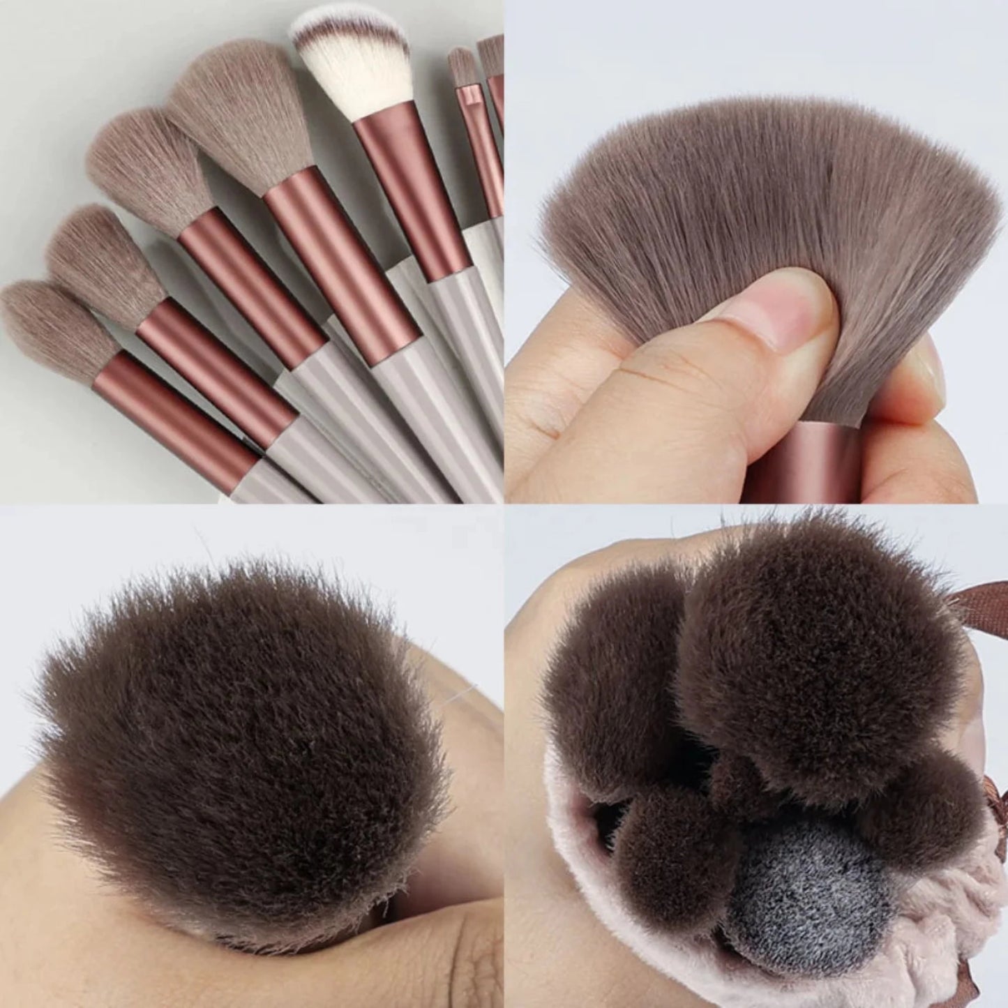 Juego de brochas de maquillaje de lujo de 13 piezas