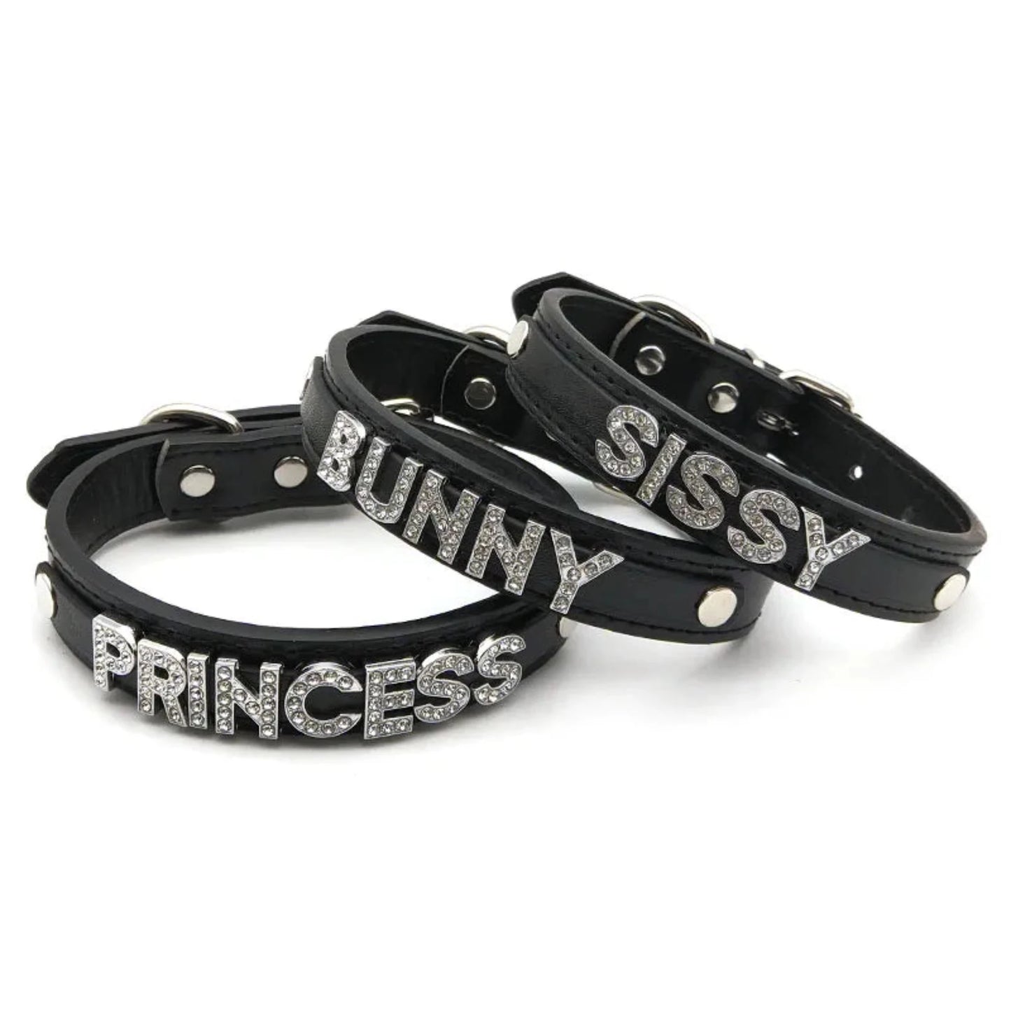 Rhinestone Choker Collars