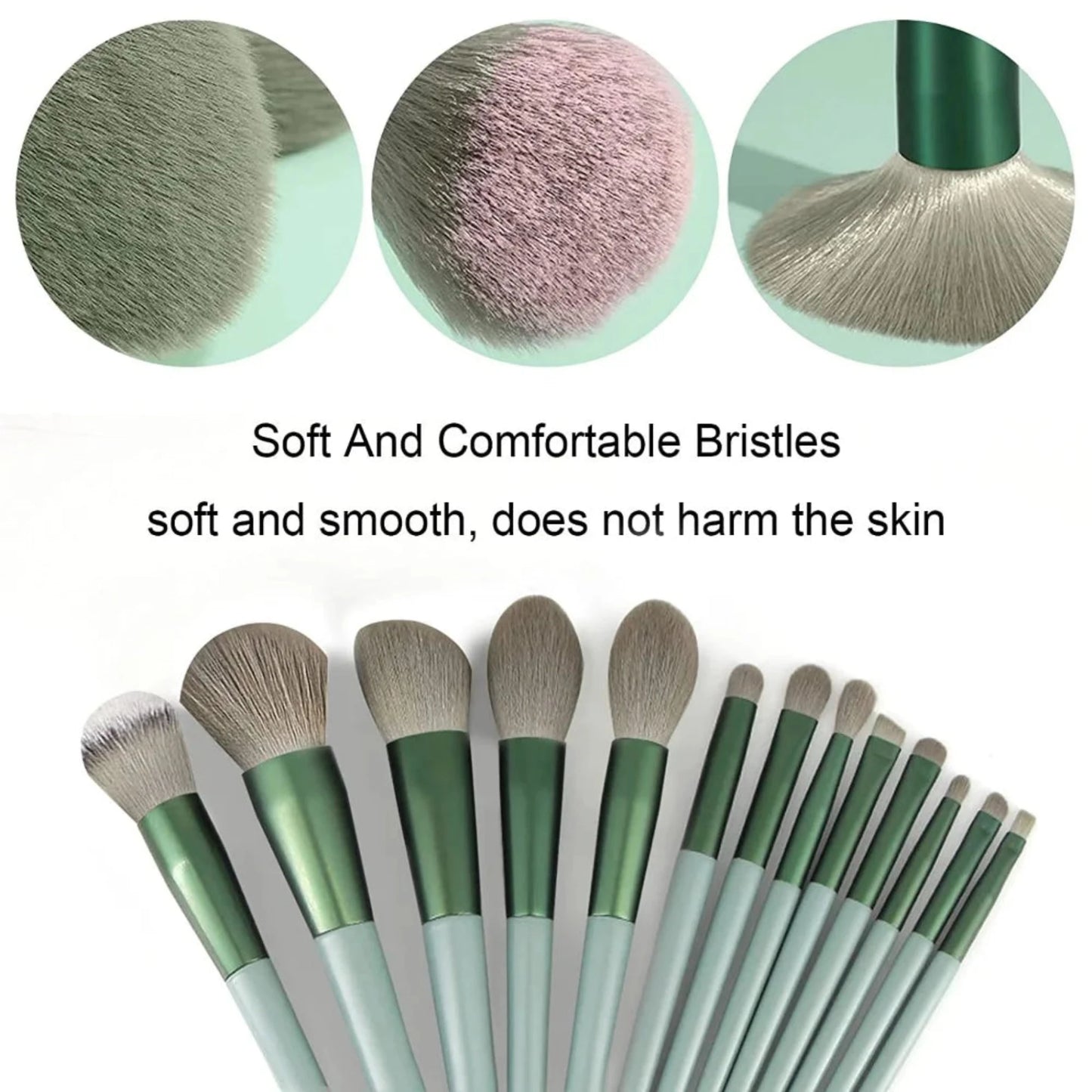 Juego de brochas de maquillaje de lujo de 13 piezas