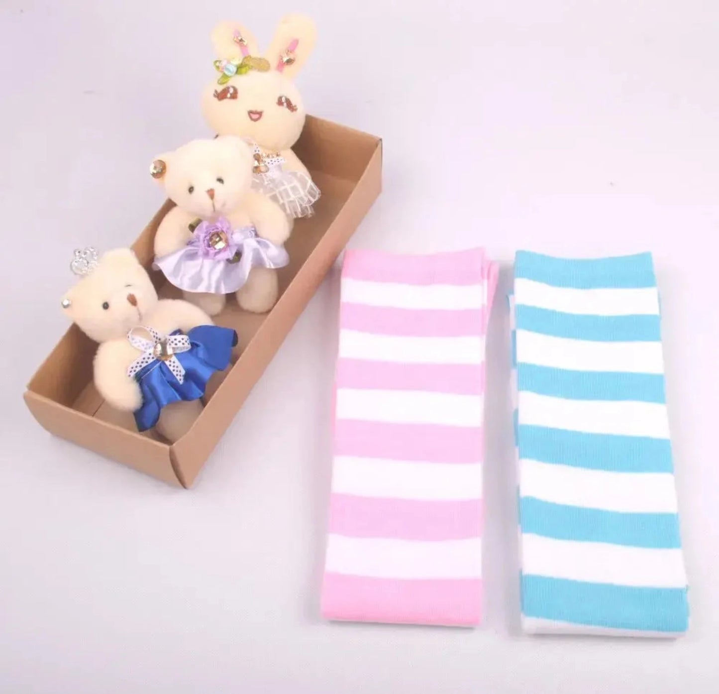 Cotton Anime Striped Stockings