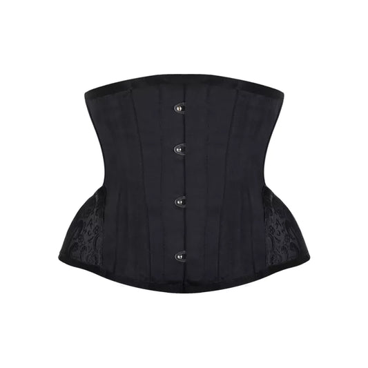 Underbust Steampunk Corset with Curved Hem Bustiers Embroidery