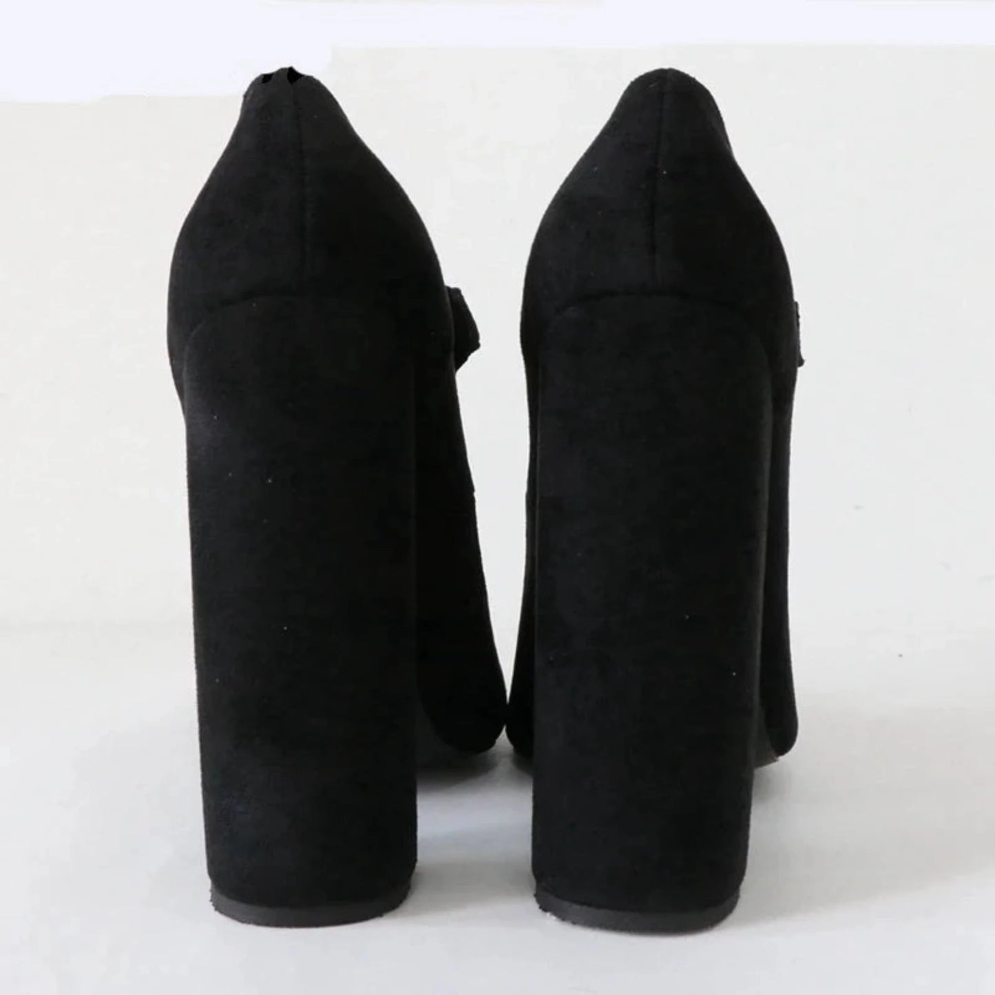 Zapatos de tacón Mary Jane negros