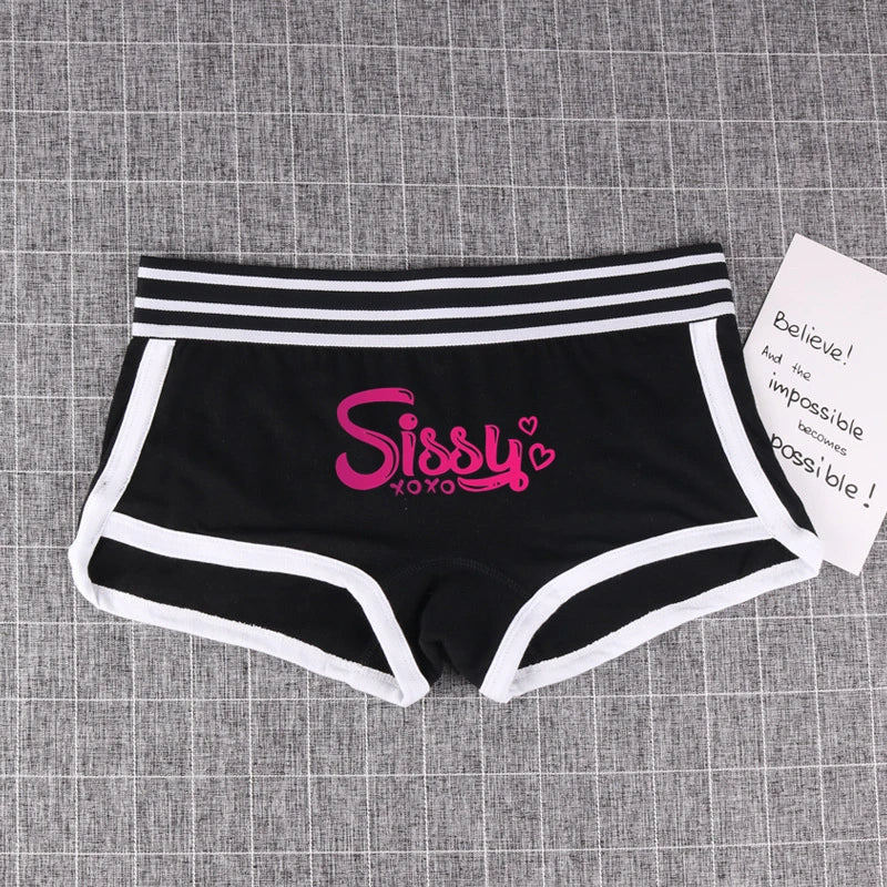 SISSY Pink Letter Panties
