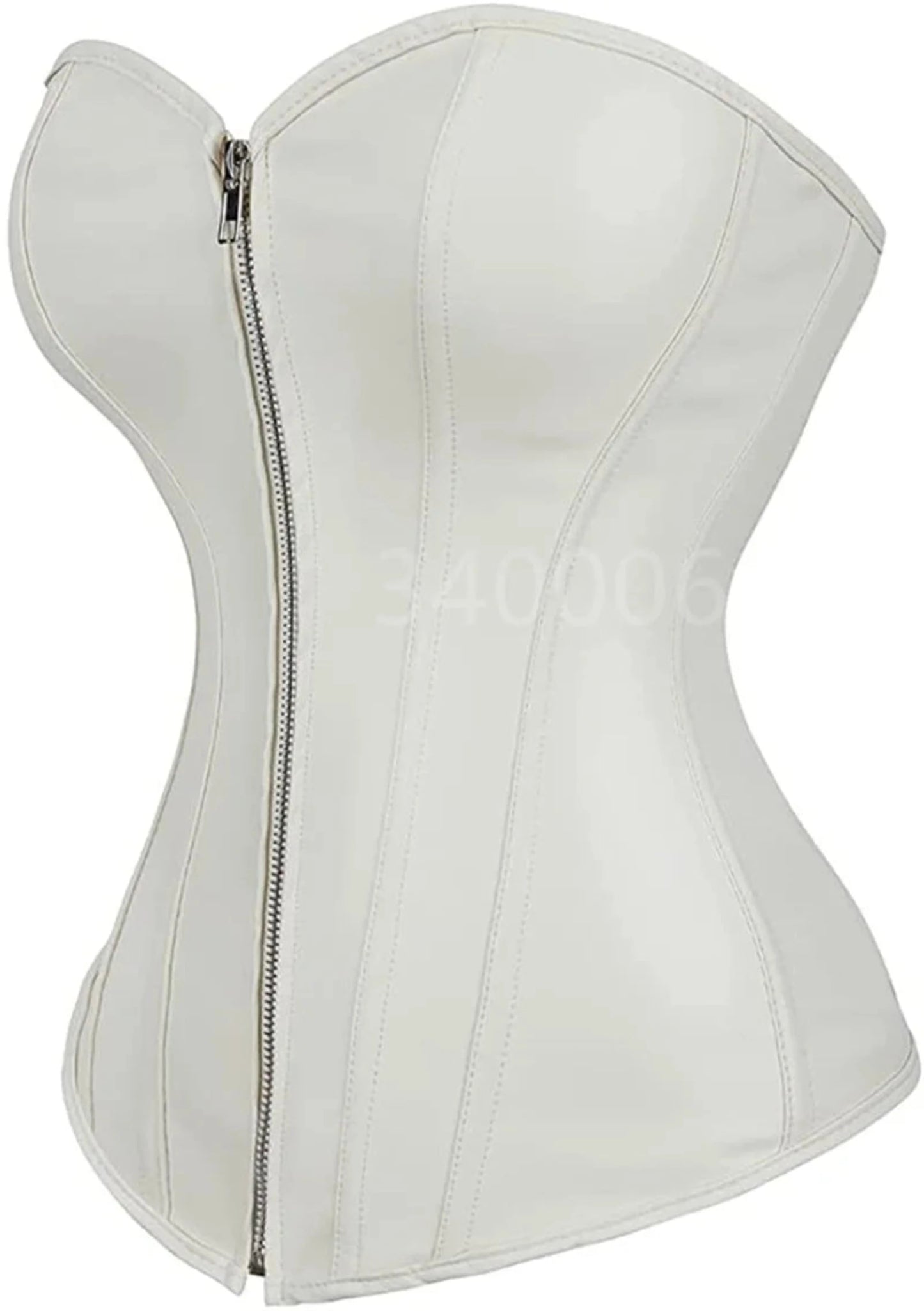 Faux Leather Corsets with Zipper