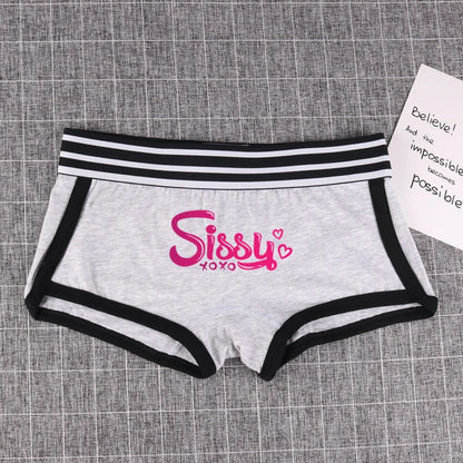SISSY Pink Letter Panties
