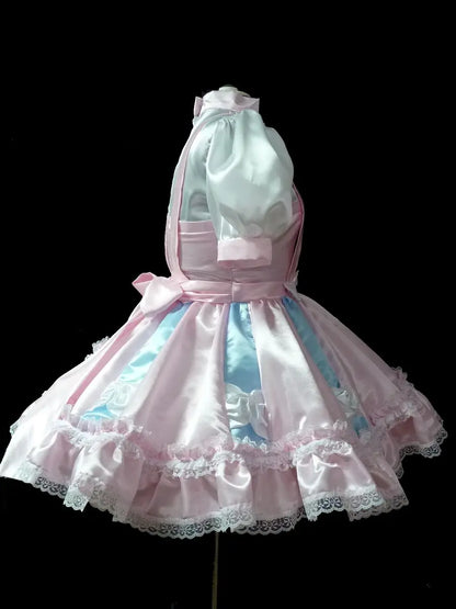 White Bow Sissy Suit